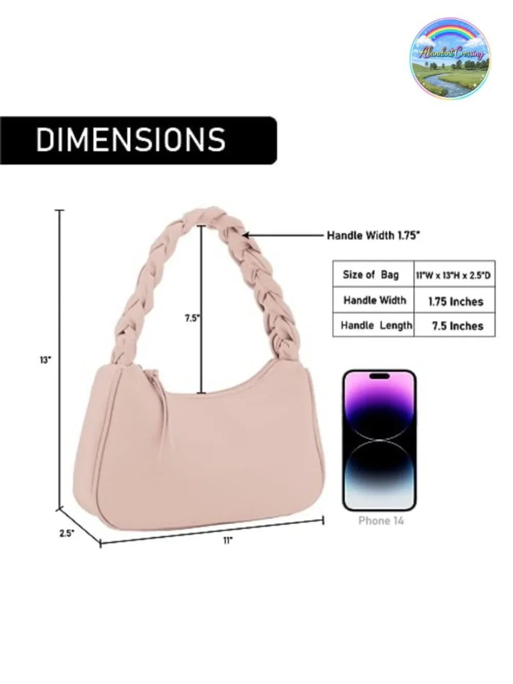 Faux Leather Hobo Tote Women's Handbag Braided Top Handle Vegan Leather